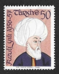 Stamps Turkey -  1258 - Mehmet Sulaymān Fuzūlī 