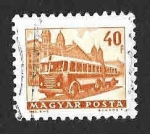 Stamps Hungary -  1510 - Autobús