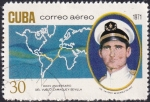 Stamps Cuba -  XXXV  Aniv. vuelo Camaguey -Sevilla