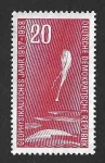 Stamps Germany -  371 - X Aniversario del Primer Satélite Artificial (DDR)