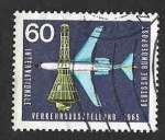 Stamps Germany -  924 - X Aniversario de la Reapertura del Servicio Aéreo de Lufthansa
