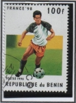 Stamps Benin -  Francia'98: Jugadas
