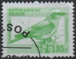 Stamps Benin -  Coracias garrulus