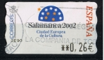 Stamps Spain -  ATMS  Ciudad Española de la cultura Salamanca 2002