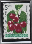 Stamps Bulgaria -  Frutas: Cerezas
