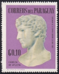 Stamps Paraguay -  Cabeza de atleta