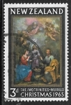 Stamps New Zealand -  Navidad 1965 - Las Dos Trinidades por Murillo