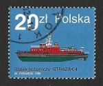 Stamps Poland -  2891 - Barco Bombero