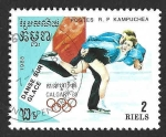 Stamps Cambodia -  836 - JJOO de Invierno. Calgary
