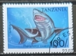 Stamps Tanzania -  Pristiophorus cirratus