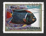 Stamps United Arab Emirates -  Mi777A - Pez (MANAMA)