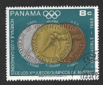 Stamps Panama -  487F - Medallas de los X JJOO. Grenoble.