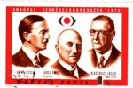 Stamps Hungary -  József Imre, Emil Grósz, László Congreso Europeo de Oftalmólogos