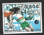 Stamps Nicaragua -  1693 - Campeonatos Europeos de Fútbol