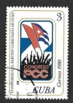 Stamps Cuba -  2376 - II Congreso del Partido Comunista de Cuba