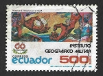 Stamps Ecuador -  1177 - LX Aniversario del Instituto Geográfico Militar