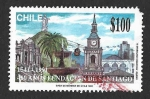 Stamps Chile -  942 - 450 Años de la Fundación de la Ciudad de Santiago de Chile