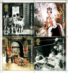 Stamps United Kingdom -  50 aniversario coronación