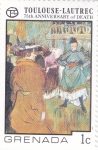Stamps Grenada -  75 aniv. muerte TOULOUSE-LAUTREC 