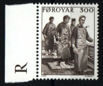 Stamps Denmark -  serie- Pesca en Feroes