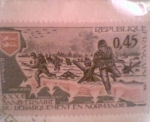Stamps Colombia -  desembarque en normandie