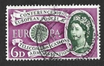 Stamps United Kingdom -  377 - I Aniversario de la Constitución de la CEPT