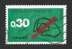 Stamps France -  1345 - Introducción del Sistema de Código Postal