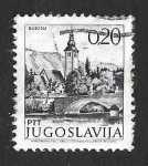 Stamps Yugoslavia -  1352a - Iglesia y Puente de Bohinj 