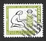 Stamps Canada -  385 - País Asociado a Mujeres del Mundo