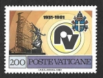 Stamps Vatican City -  683 - L Aniversario de Radio Vaticano