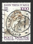Stamps Vatican City -  712 - IV Centenario de la Muerte de Santa Teresa de Ávila