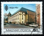 Stamps Hungary -  serie- Hoteles de Budapest sobre el Danubio