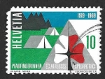 Stamps Switzerland -  495 - L Aniversario de las Girl Scouts Suizas