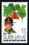 Stamps Suriname -  serie- 50 años Escultísmo en Surinam