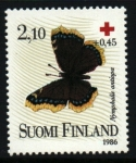 Stamps Finland -  serie- Cruz Roja- Mariposas