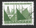 Stamps Denmark -  447 - Centenario del Puerto de Esbjerg