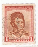 Stamps : America : Chile :  B O´Higgins  sesquincentenario del primer gobierno nacional