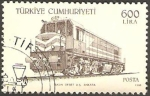 Stamps Turkey -  locomotoras