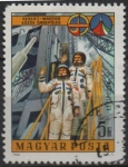 Stamps Hungary -  Cosmonautas Soviéticos y Húngaros
