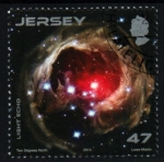 Stamps Jersey -  serie- Imágenes telescopio Hubble