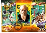 Stamps Ivory Coast -  CHARLES DARWIN (1809-1882) eminente naturalista británico