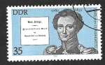 Stamps Germany -  2092 - Carl von Clausewitz (DDR)