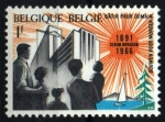Stamps Belgium -  serie- Rerum Novarun- 75 aniv.