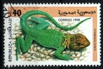 Stamps Spain -  serie- Reptiles