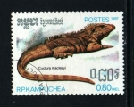 Stamps Cambodia -  serie- Reptiles