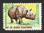 Stamps Equatorial Guinea -  74-202 - Rinoceronte