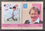Stamps Tuvalu -  Cricket - D L Bairstow