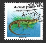 Stamps Hungary -  3189 - Lagarto de los Troncos