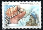 Stamps : Africa : Benin :  serie- Viajes de Juan Pablo II