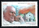 Stamps Benin -  serie- Viajes de Juan Pablo II